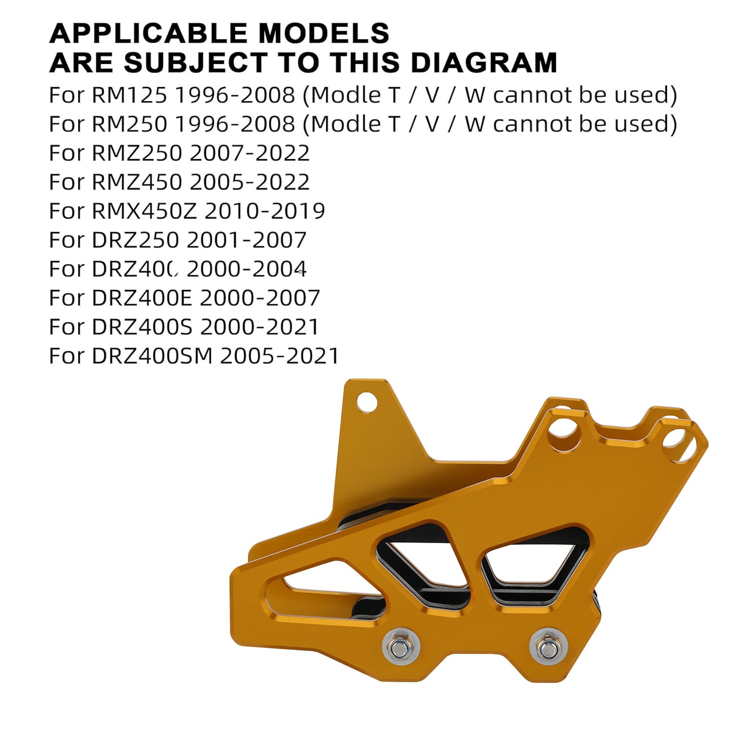 Amazon.com: JFG RACING Dirt Bike Chain Guide for DRZ400SM/DRZ400S
